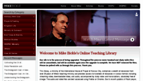 What Mikebickle.org website looked like in 2018 (5 years ago)