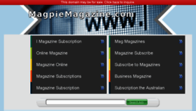 What Magpiemagazine.com website looked like in 2018 (5 years ago)