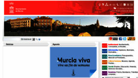 What Murcia.es website looked like in 2018 (5 years ago)