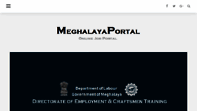 What Meghalayaportal.com website looked like in 2018 (5 years ago)