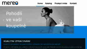 What Mereo.cz website looked like in 2018 (5 years ago)