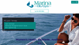 What Marinaobgyn.com website looked like in 2018 (5 years ago)