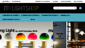 What Mylightshop.es website looked like in 2018 (5 years ago)