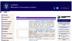 What Mfinante.ro website looked like in 2018 (7 years ago)