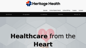 What Myheritagehealth.org website looked like in 2018 (5 years ago)