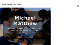What Mikematthew.com website looked like in 2018 (5 years ago)