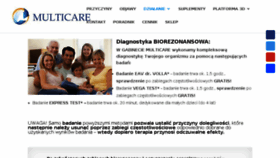 What Multicare.pl website looked like in 2018 (5 years ago)