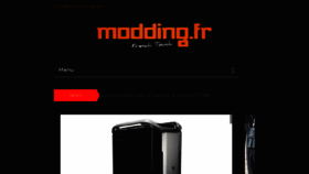 What Modding.fr website looked like in 2018 (5 years ago)