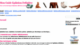 What Mon-guide-epilation-definitive.fr website looked like in 2018 (5 years ago)