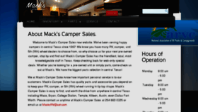 What Mackscampersales.com website looked like in 2018 (5 years ago)