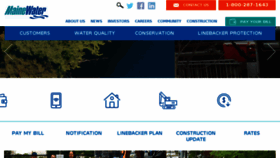 What Mainewater.com website looked like in 2018 (5 years ago)