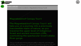 What Magoebaskloofcanopytour.co.za website looked like in 2018 (5 years ago)