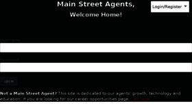 What Mainstreetagents.com website looked like in 2018 (5 years ago)