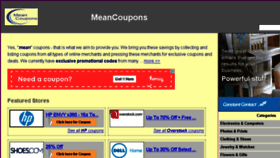 What Meancoupons.com website looked like in 2018 (5 years ago)