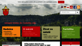 What Mnhradiste.cz website looked like in 2018 (5 years ago)