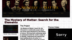 What Mysteryofmatter.net website looked like in 2018 (5 years ago)