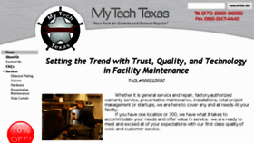 What Mytechtexas.com website looked like in 2018 (5 years ago)