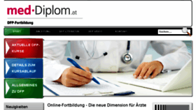 What Med-diplom.at website looked like in 2018 (5 years ago)