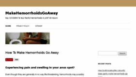 What Makehemorrhoidsgoaway.com website looked like in 2018 (5 years ago)