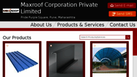 What Maxroofingsystems.com website looked like in 2018 (5 years ago)