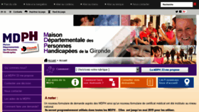 What Mdph33.fr website looked like in 2018 (5 years ago)