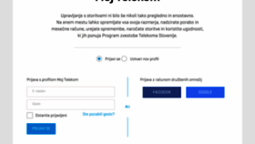 What Moj.telekom.si website looked like in 2018 (5 years ago)