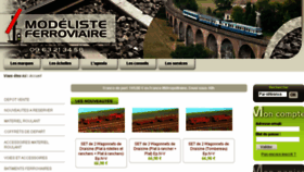 What Modeliste-ferroviaire.com website looked like in 2018 (5 years ago)
