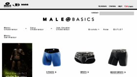 What Malebasics.com website looked like in 2018 (5 years ago)