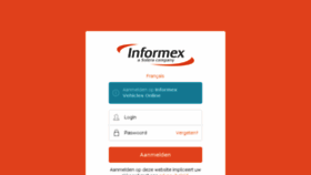 What My.informex-vehicle-online.be website looked like in 2018 (5 years ago)