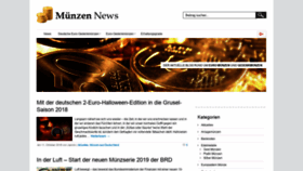 What Muenzen-news.de website looked like in 2018 (5 years ago)