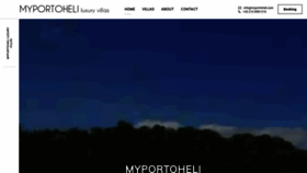 What Myportoheli.com website looked like in 2018 (5 years ago)