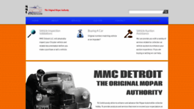 What Mmcdetroit.com website looked like in 2018 (5 years ago)