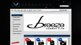 What Megasound.com.cy website looked like in 2018 (5 years ago)