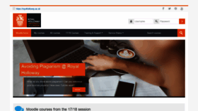 What Moodle.royalholloway.ac.uk website looked like in 2018 (5 years ago)