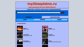 What Mp3besplatno.ru website looked like in 2018 (5 years ago)