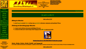 What Maltiz.eu website looked like in 2018 (5 years ago)
