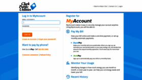 What Myaccount.clarkpublicutilities.com website looked like in 2018 (5 years ago)