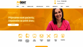 What Mydent.cz website looked like in 2018 (5 years ago)