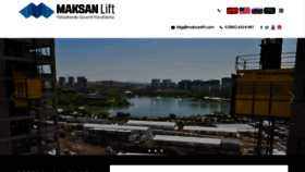 What Maksanlift.com website looked like in 2018 (5 years ago)