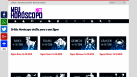 What Meuhoroscopo.net website looked like in 2018 (5 years ago)
