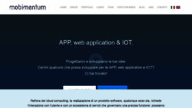 What Mobimentum.it website looked like in 2018 (5 years ago)