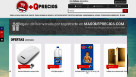 What Masqueprecios.com website looked like in 2018 (5 years ago)