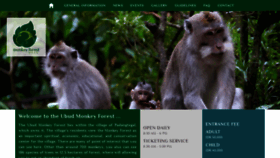 What Monkeyforestubud.com website looked like in 2018 (5 years ago)