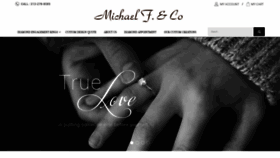 What Michaelfdiamonds.com website looked like in 2018 (5 years ago)