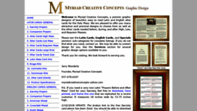 What Myriadcreativeconcepts.com website looked like in 2018 (5 years ago)