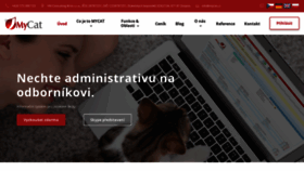 What Mycat.cz website looked like in 2018 (5 years ago)