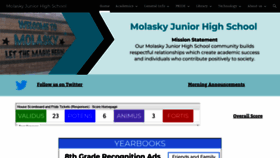What Molasky.org website looked like in 2018 (5 years ago)