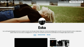 What My-name-is-eska.com website looked like in 2018 (5 years ago)