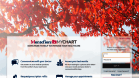 What Mychart.montefiore.org website looked like in 2018 (5 years ago)