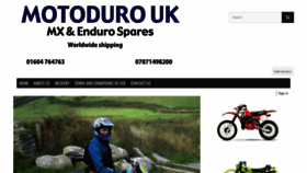 What Motoduro.co.uk website looked like in 2018 (5 years ago)